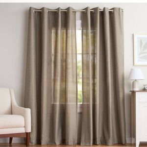 Curtains Light Filtering Grommet 54 in. x 108 in. SET OF 4 PANELS color: cafe